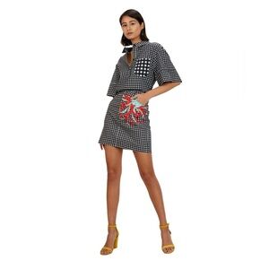 The Kit. | Noor Boxy Shirt & Mini Skirt Set, Gingham